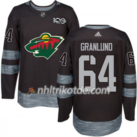 Minnesota Wild Trikot Mikael Granlund 64 1917-2017 100th Anniversary Adidas Schwarz Authentic - Herren